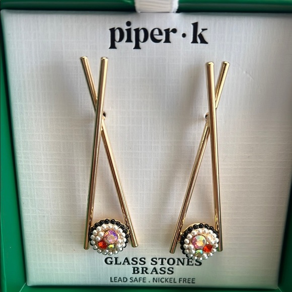 Piper K Chop Stick Earrings ✨🥢 - Picture 5 of 5